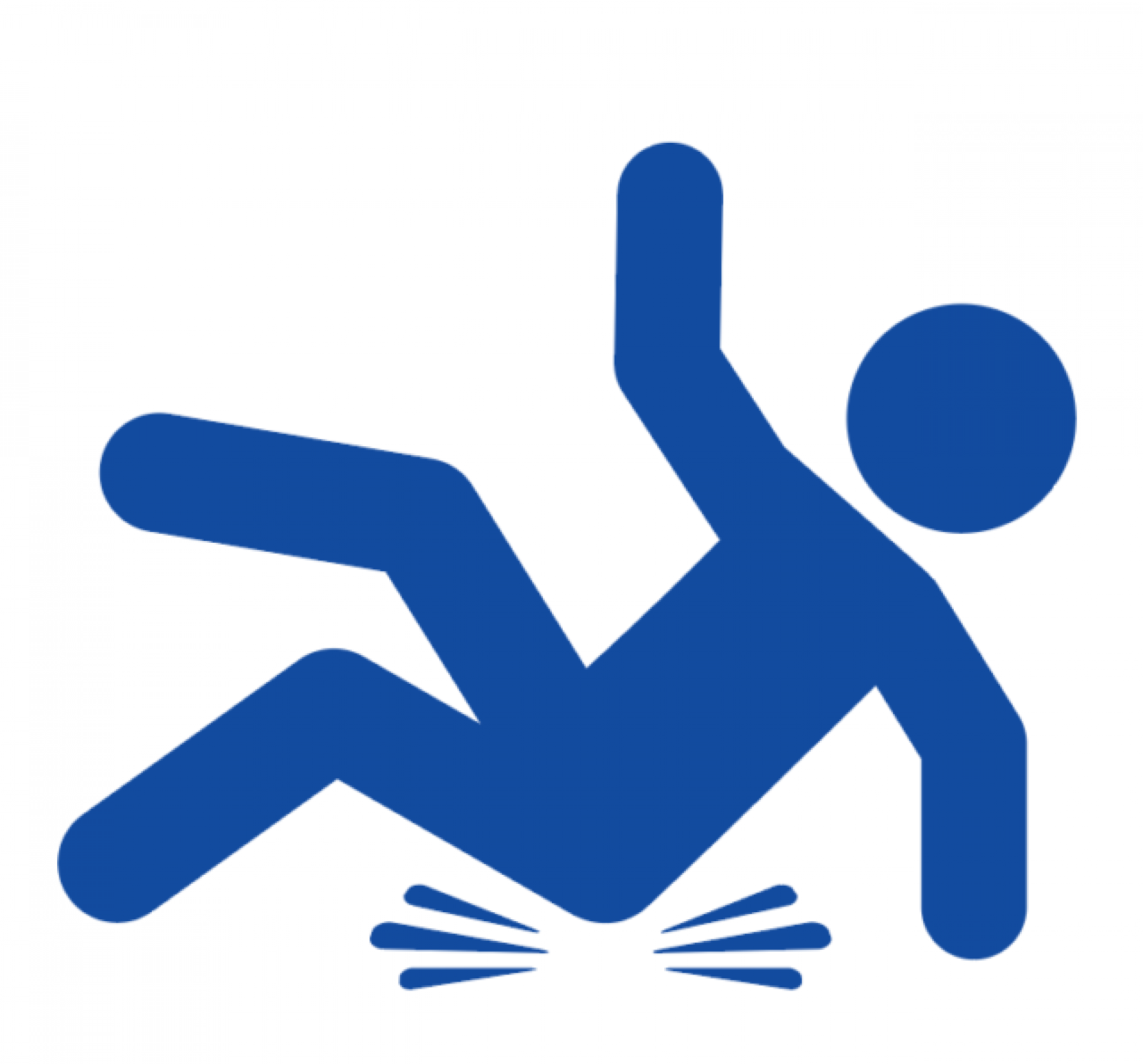 Icon of a person falling down.